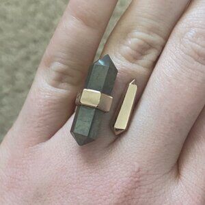 Kendra Scott Jordan Ring in Pyrite – Rose Gold, 2014 Statement Style (RARE)